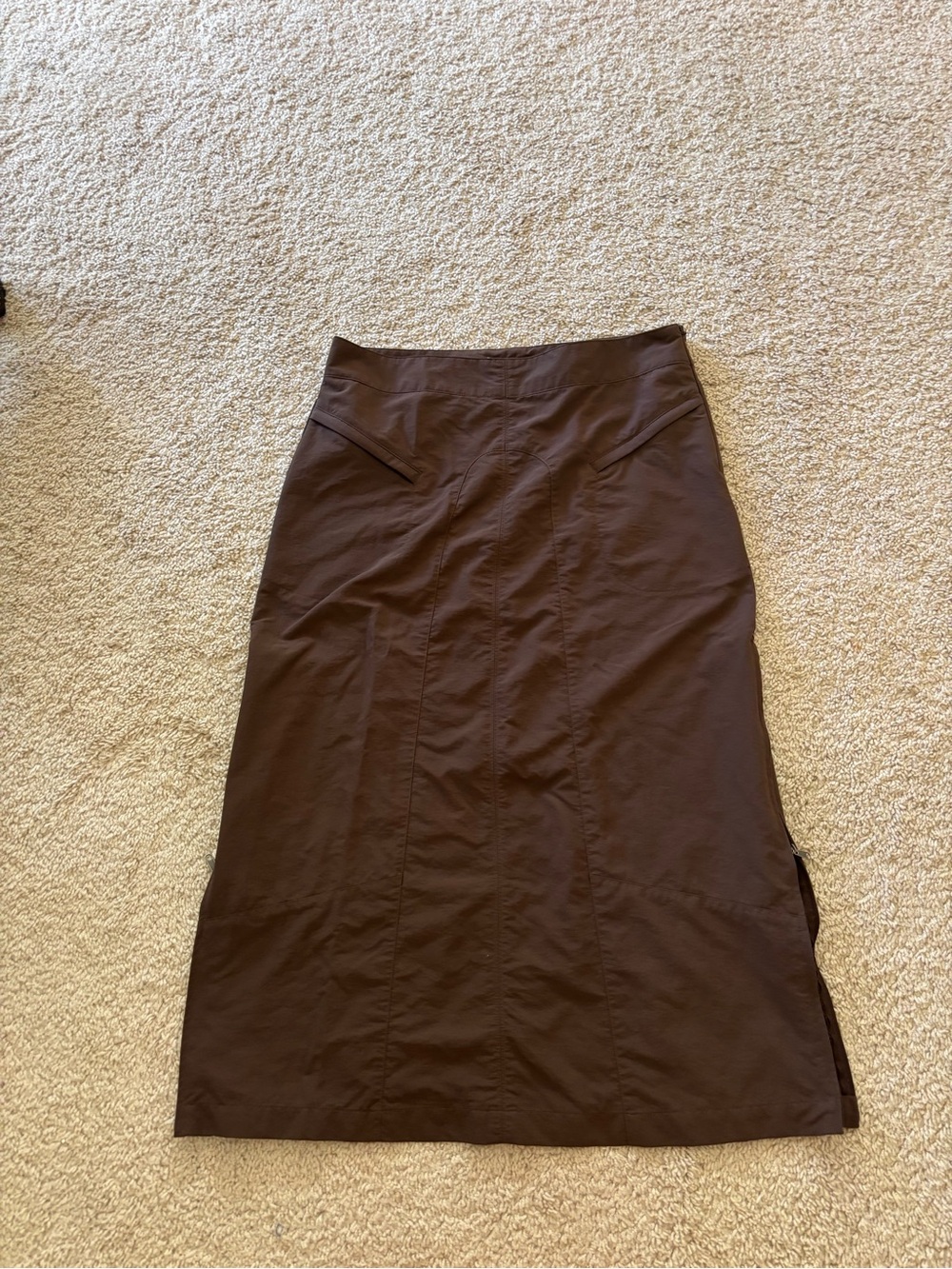 Royal Robbins Midi Skirt with Side Zips & Pockets
